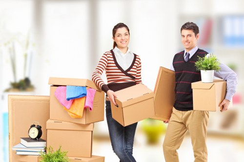 Loading items into a van for a move in Leamouth