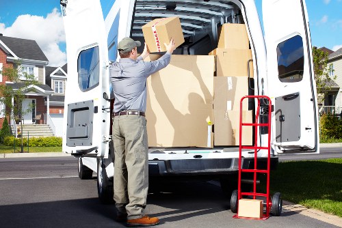 Office furniture pick-up service in Leamouth commercial premises