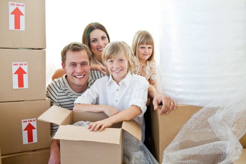 Preparing boxes and furniture for a Leamouth house or office move