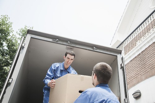 Local moving team handling furniture removal in Leamouth