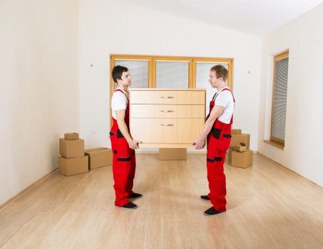 Packing and furniture moving support for a Leamouth customer